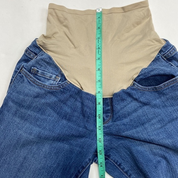 Old Navy Maternity Boot Cut Smooth Full Panel Medium Wash Comfy Maternity Jeans - Picture 10 of 14